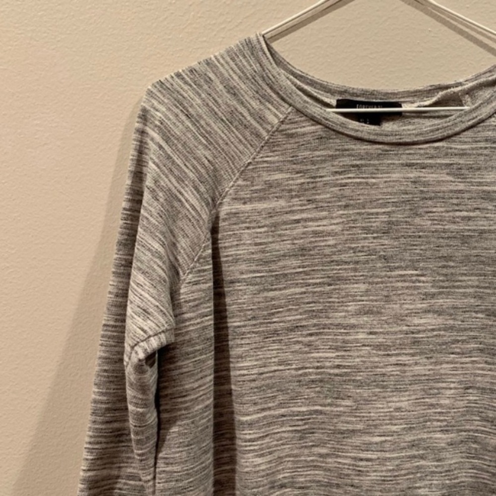 heather gray 3/4 sleeve